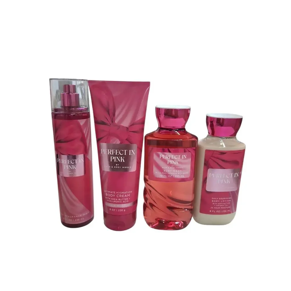 Bath & Body‎ Works Women's Perfect in Pink 4pcs Bundle Set Discontinued Coquette